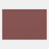 ガーネット無地の色 |クラシック |エレガント | ラッピングペーパーシート (正面2)