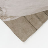 ガーネット結婚2周年記念ハート赤 フリースブランケット (角)