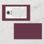 ガーネット結晶意味ジュエリー表示宝石 名刺 (正面/裏面)