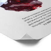 ガーネット結晶意味 ポスター (角)