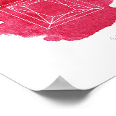 ガーネット誕生石1月 ポスター (角)