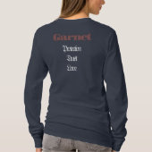 ガーネット誕生石 – 1月Tシャツ Tシャツ (裏面)