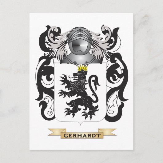 ガーハードコートオブアームズ(家紋) ポストカード (正面)