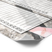 ガーバーダイシーのカスタムファミリーバースデーカレンダー ポスター (角)