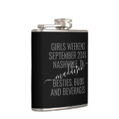 ガーパーソナライズされたルズウィークエンドベスティブライダル旅行  フラスク (右)