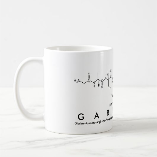 ガーフィールドのペプチッド名前のマグ コーヒーマグカップ (左)