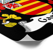 ガーフィールドコートオブアームズ – 家紋 ポスター (角)