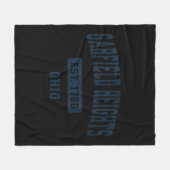 ガーフィールドハイツオハイオOHヴィンテージスポーツコンスタリッシュ フリースブランケット (正面(横))