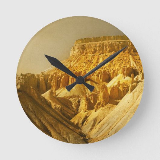 ガーフィールド山 ラウンド壁時計 (正面)