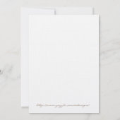 ガーベラのデイジーのウェディングシャワーの招待状 招待状 (裏面)