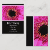 ガーベラのデイジーの名刺のテンプレート 名刺 (正面/裏面)