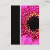 ガーベラのデイジーの名刺のテンプレート 名刺 (裏面)