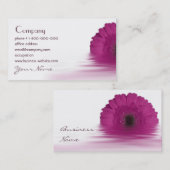 ガーベラのデイジーの花の名刺 名刺 (正面/裏面)