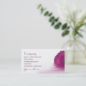 ガーベラのデイジーの花の名刺 名刺 (スタンド正面)