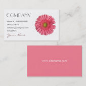 ガーベラのデイジーの花の名刺 名刺 (正面/裏面)