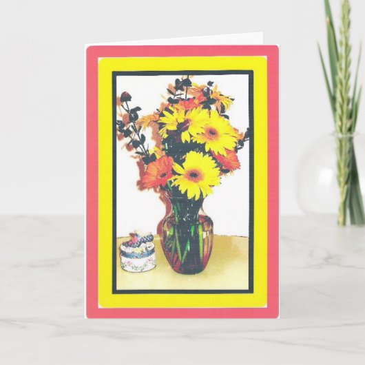 ガーベラのデイジー カード (正面)