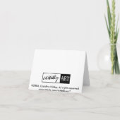 ガーベラのデイジーNotecard カード (裏面)