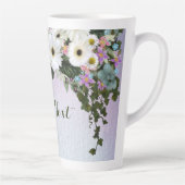 ガーベラの花束のスワッグ カフェラテマグ (右)