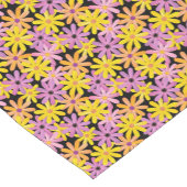 ガーベラの花模様、背景 ショートテーブルランナー (コーナー)