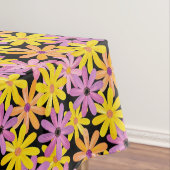 ガーベラの花模様、背景 テーブルクロス (インサイチュ)