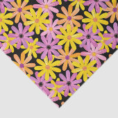 ガーベラの花模様、背景 薄葉紙 (詳細)