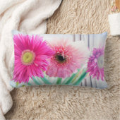 ガーベラの花 ランバークッション (ブランケット)