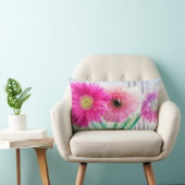 ガーベラの花 ランバークッション (椅子)