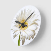 ガーベラの頭状花の閉めて下さい ラウンド壁時計 (傾斜)