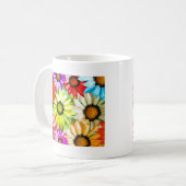 ガーベラカラフル花フローラ コーヒーマグカップ (正面左)
