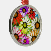 ガーベラカラフル花フローラ メタルオーナメント (右)