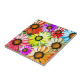 ガーベラカラフル花 タイル (側面)