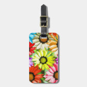 ガーベラカラフル花 ラゲッジタグ (正面縦)