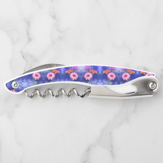 ガーベラスウェイターコルク栓抜き美しい花 ソムリエナイフ (裏面)