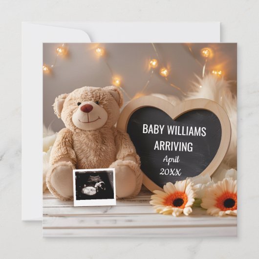 ガーベラスベビー発表ソーシャルメディア 招待状 (正面)