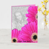 ガーベラス挨拶 カード (黄色い花)