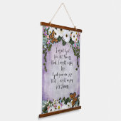 ガーベラデイジーと蝶感動的 吊り下げ型タペストリー (傾斜あり)