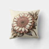 ガーベラデイジーガーデン用インスパイア心地よい クッション (裏面)