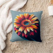 ガーベラデイジーガーデン用インスパイア心地よい クッション (ブランケット)