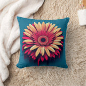 ガーベラデイジーガーデン用インスパイア心地よい クッション (ブランケット)