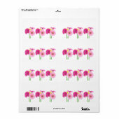 ガーベラデイジーパイクフラワーズ ラベル (フルシート)