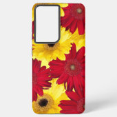 ガーベラデイジーフローラ接写 SAMSUNG GALAXYケース (裏面)