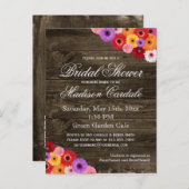 ガーベラデイジーブライダルシャワー招待状はがき インビテーションポストカード (正面/裏面)