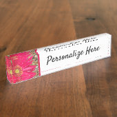 ガーベラデイジー    デスクネームプレート (側面)