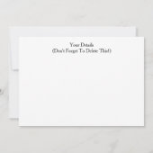 ガーベラデイジー 招待状 (裏面)