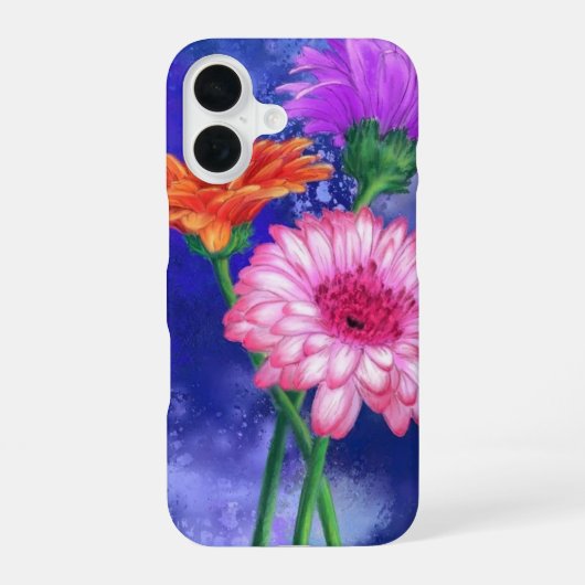 ガーベラデイジー iPhoneケース iPhone 16ケース (裏面)