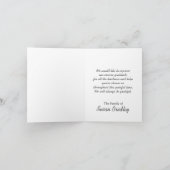 ガーベラ悔やみや弔慰サンキューノートカード1 サンキューカード (内部)