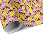 ガーベラ花のパターン、背景 ラッピングペーパー (ロールコーナー)