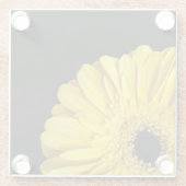 ガーベラ花 ガラスコースター (裏面)