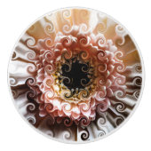 ガーベラ花 セラミックノブ (正面)