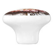 ガーベラ花 セラミックノブ (側面)